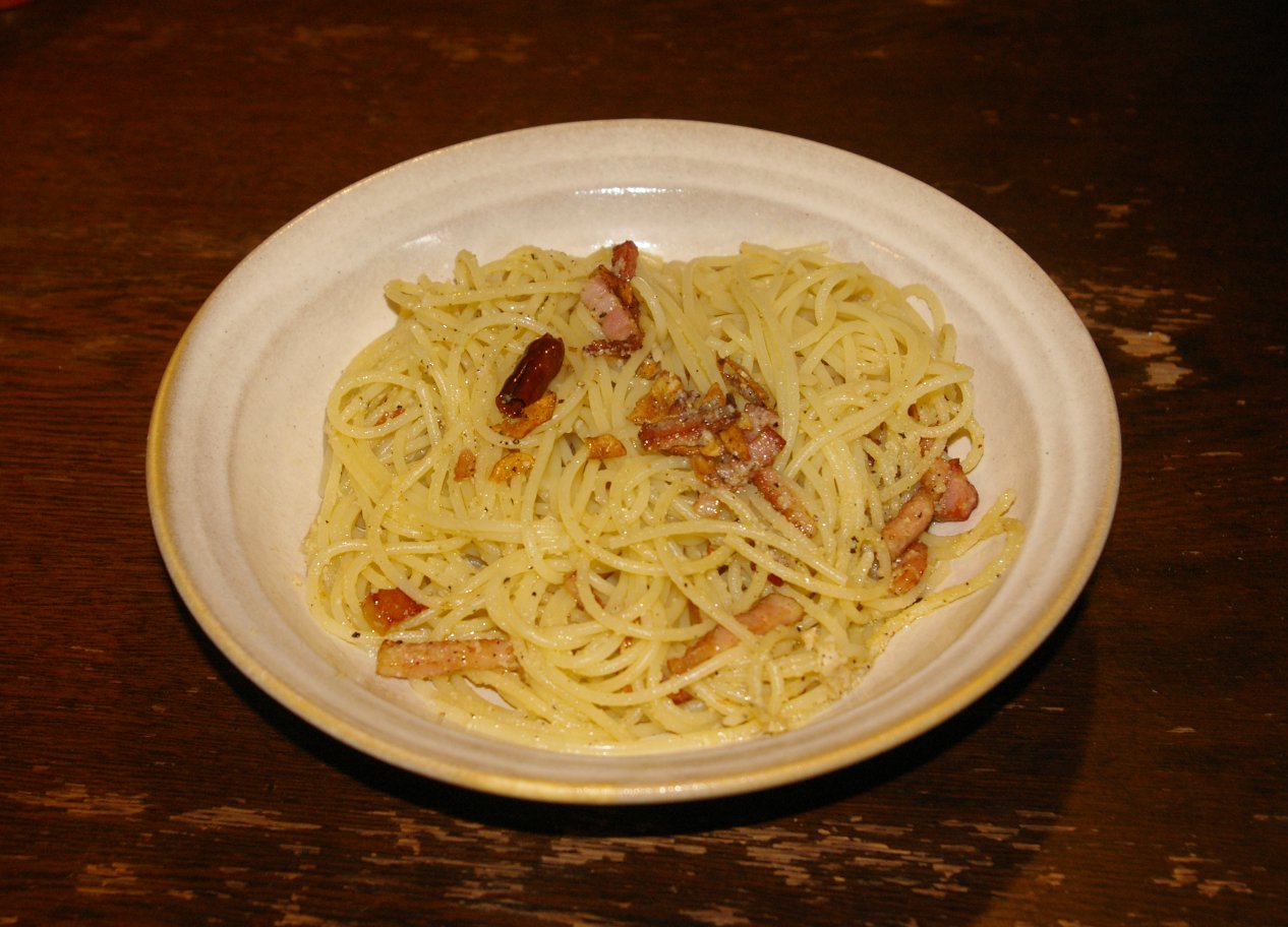 わきたが作った Spaghetti aglio, oglio e peproncino